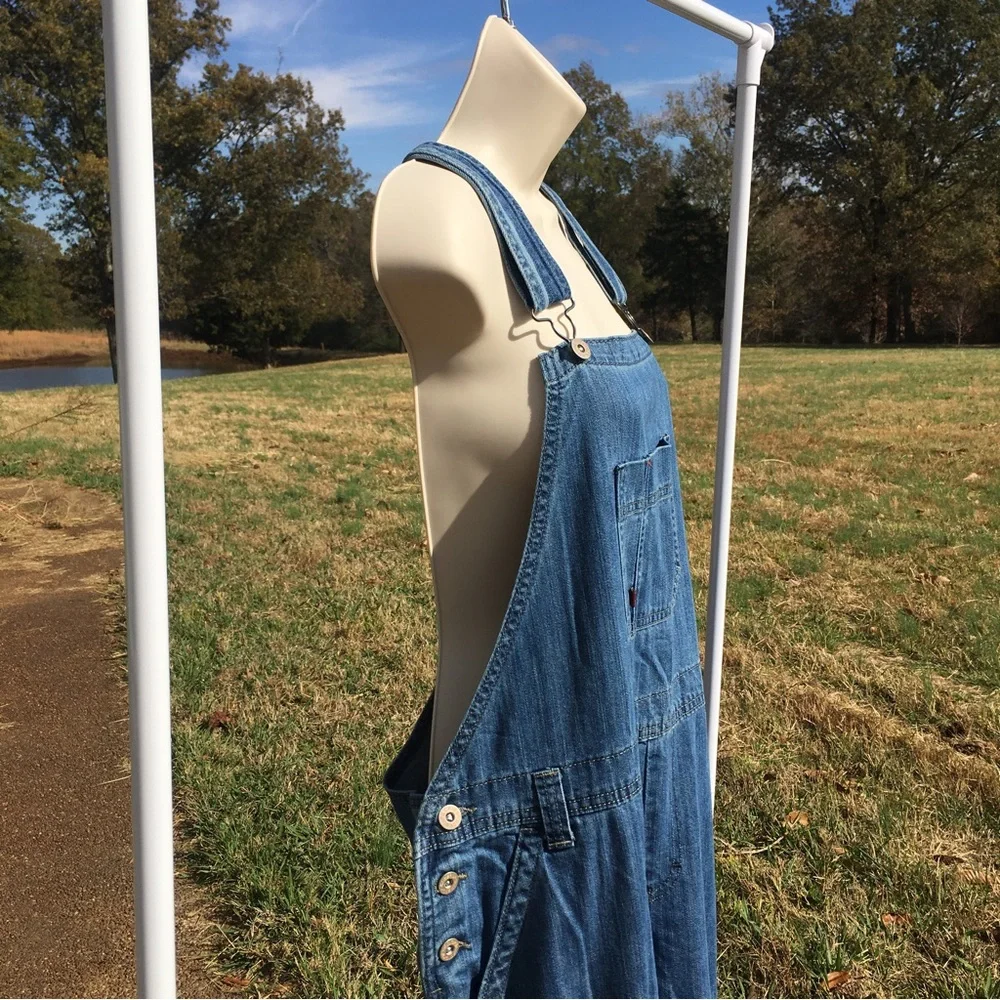 NWT Dickies Bib Denim Overalls Womens Relaxed Fit Straight Leg  Sz L  FB206MSB - Picture 5 of 16